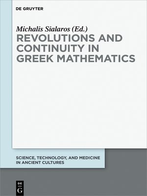 cover image of Revolutions and Continuity in Greek Mathematics